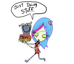 Xombie Grrls sticker #1220324