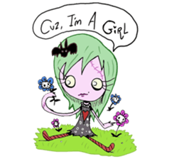 Xombie Grrls sticker #1220330