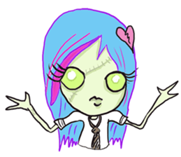 Xombie Grrls sticker #1220336