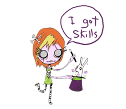 Xombie Grrls sticker #1220349