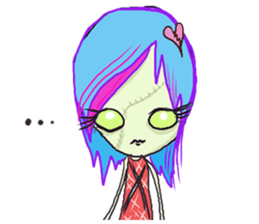 Xombie Grrls sticker #1220351