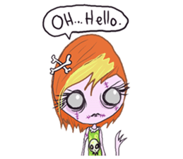 Xombie Grrls sticker #1220352