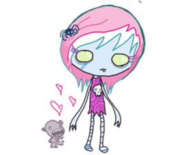 Xombie Grrls sticker #1220358