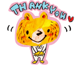 The bear called kumakichi sticker #1220488