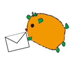 Orange hamster sticker #1220884