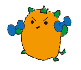 Orange hamster sticker #1220898