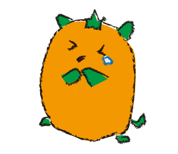 Orange hamster sticker #1220899