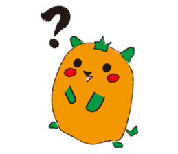 Orange hamster sticker #1220900