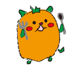 Orange hamster sticker #1220902