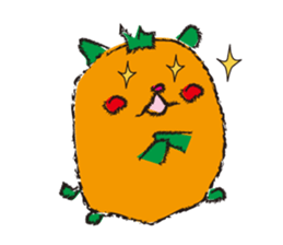 Orange hamster sticker #1220907