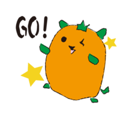 Orange hamster sticker #1220913