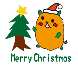 Orange hamster sticker #1220915