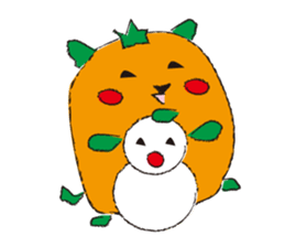 Orange hamster sticker #1220918
