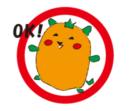 Orange hamster sticker #1220920