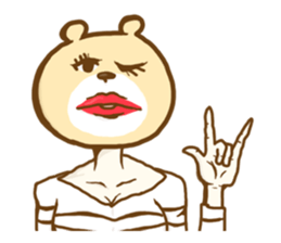 Bear Girl. sticker #1220959