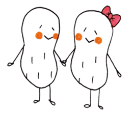 White Peanut-kun sticker #1221302