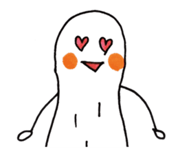 White Peanut-kun sticker #1221303