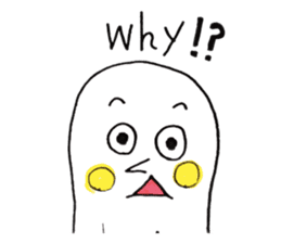 White Peanut-kun sticker #1221310