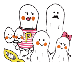 White Peanut-kun sticker #1221312
