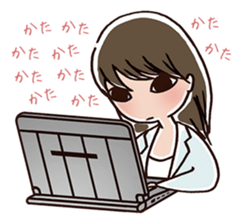 girl's habitual saying part3 sticker #1221677