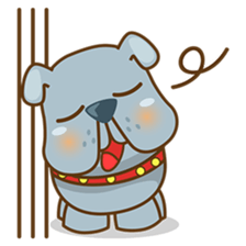 Bozzy, the funny and cute bulldog puppy sticker #1222722