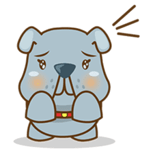 Bozzy, the funny and cute bulldog puppy sticker #1222724