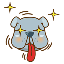 Bozzy, the funny and cute bulldog puppy sticker #1222727