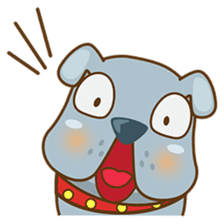 Bozzy, the funny and cute bulldog puppy sticker #1222728