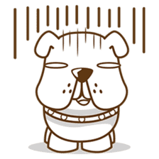 Bozzy, the funny and cute bulldog puppy sticker #1222729