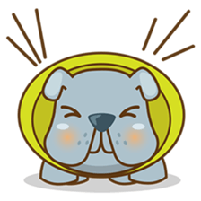 Bozzy, the funny and cute bulldog puppy sticker #1222730