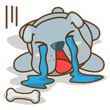 Bozzy, the funny and cute bulldog puppy sticker #1222733