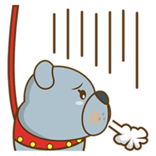 Bozzy, the funny and cute bulldog puppy sticker #1222734