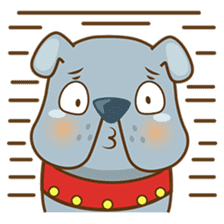 Bozzy, the funny and cute bulldog puppy sticker #1222738
