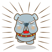 Bozzy, the funny and cute bulldog puppy sticker #1222739