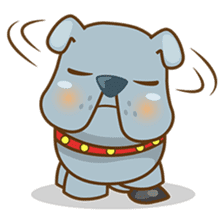 Bozzy, the funny and cute bulldog puppy sticker #1222740