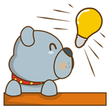 Bozzy, the funny and cute bulldog puppy sticker #1222743
