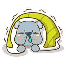 Bozzy, the funny and cute bulldog puppy sticker #1222747