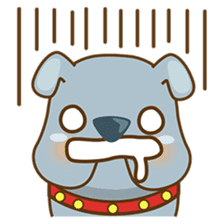 Bozzy, the funny and cute bulldog puppy sticker #1222750