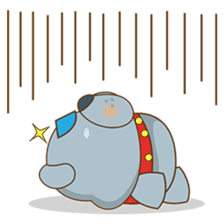 Bozzy, the funny and cute bulldog puppy sticker #1222751