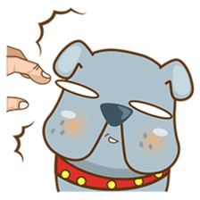 Bozzy, the funny and cute bulldog puppy sticker #1222758