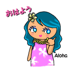 Hula girl Pua sticker #1223963