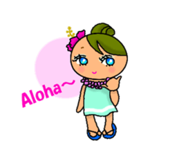 Hula girl Pua sticker #1223970