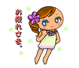 Hula girl Pua sticker #1223988