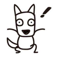 "Joe" the Sketch Dog sticker #1224041