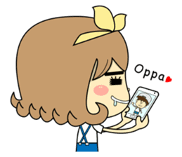 Girl's daily life sticker #1224288