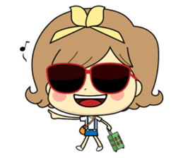 Girl's daily life sticker #1224289