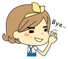 Girl's daily life sticker #1224302