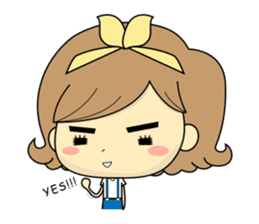 Girl's daily life sticker #1224309