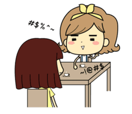 Girl's daily life sticker #1224312