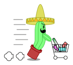 Mariachi Cactus 2nd sticker #1224490